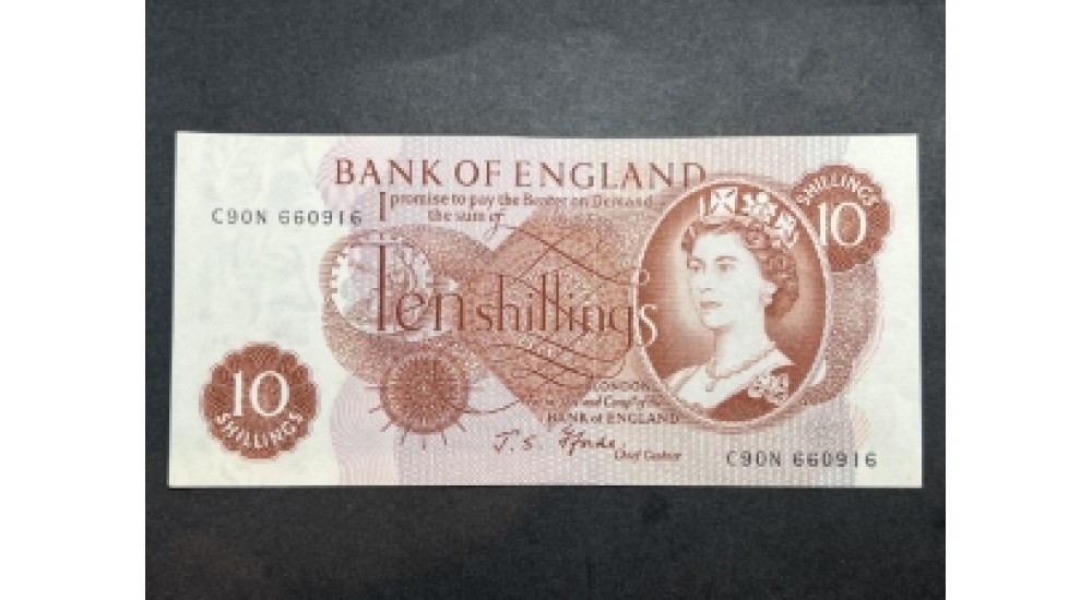 Ten Shillings - Fforde - 1967 - C90N 660916 - UNC - H2713Banknotes Ten Shillings - Fforde - 1967 - C90N 660916 - UNC - H2713Banknotes