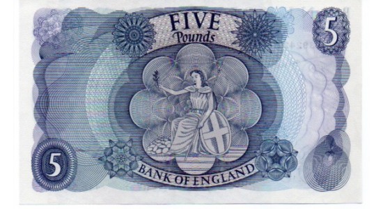 Five Pound - Page - 1971 - 44E 392421 - UNC - B324 - H1037