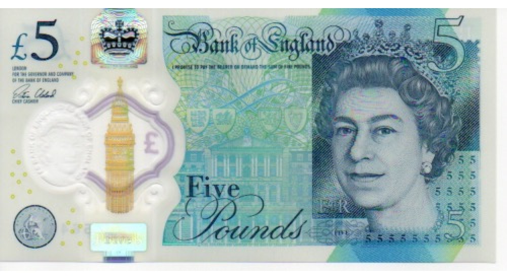 Five Pound - Cleland - 2016 - AA60 564602 - First Series - UNC - B414 - H1046Banknotes Five Pound - Cleland - 2016 - AA60 564602 - First Series - UNC - B414 - H1046Banknotes