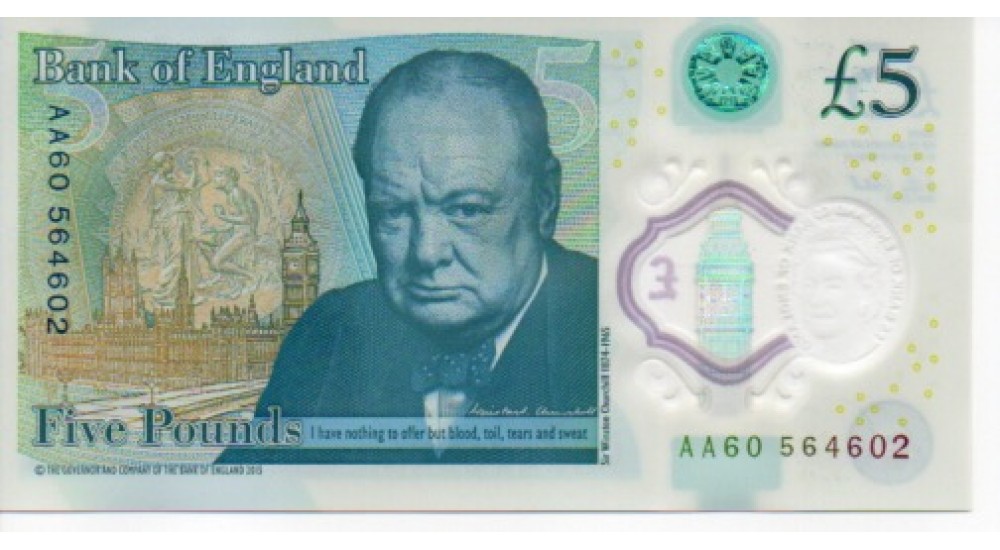 Five Pound - Cleland - 2016 - AA60 564602 - First Series - UNC - B414 - H1046Banknotes Five Pound - Cleland - 2016 - AA60 564602 - First Series - UNC - B414 - H1046Banknotes