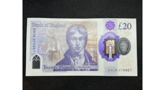 Twenty pounds - John - 2024 - Charles III -  EH18 079867 - UNC -  H2944