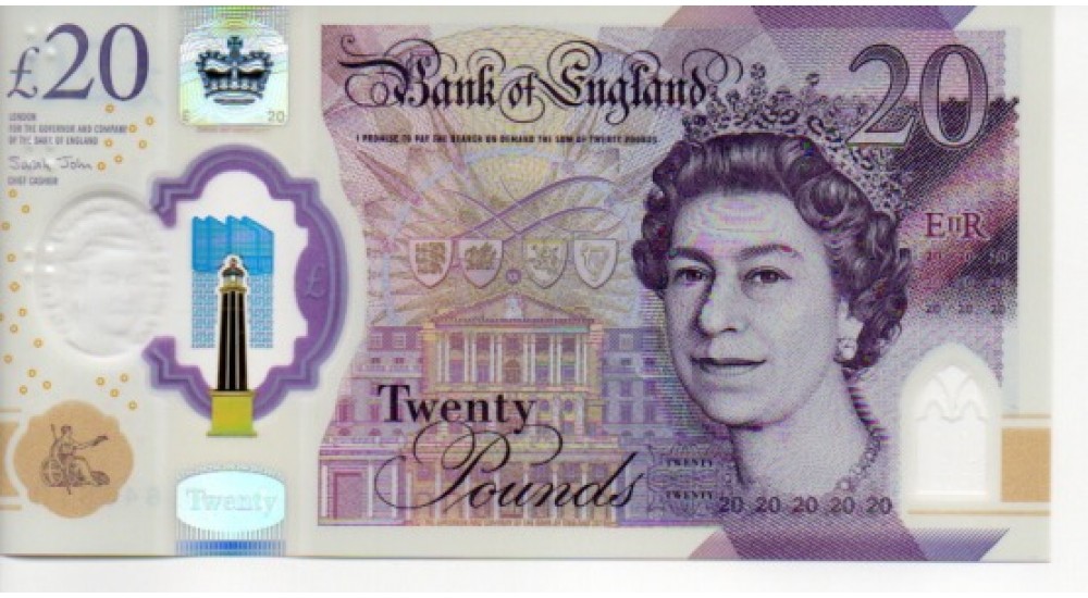 Twenty Pound - John - 2020AB31 643610 +11 +12 +13 ETC (Run of 34) - UNC - B416 - H997Banknotes Twenty Pound - John - 2020AB31 643610 +11 +12 +13 ETC (Run of 34) - UNC - B416 - H997Banknotes
