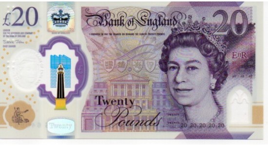 Twenty Pound - John - 2020 - AB16 640067 - 76 (10 OFF) - UNC - B416 - H996
